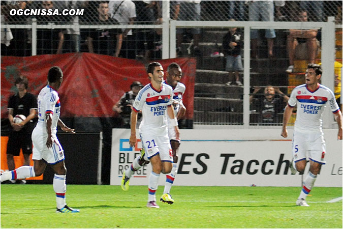 Du côté de Lyon, les occasions sont toutes concrétisées. 1 - 3.