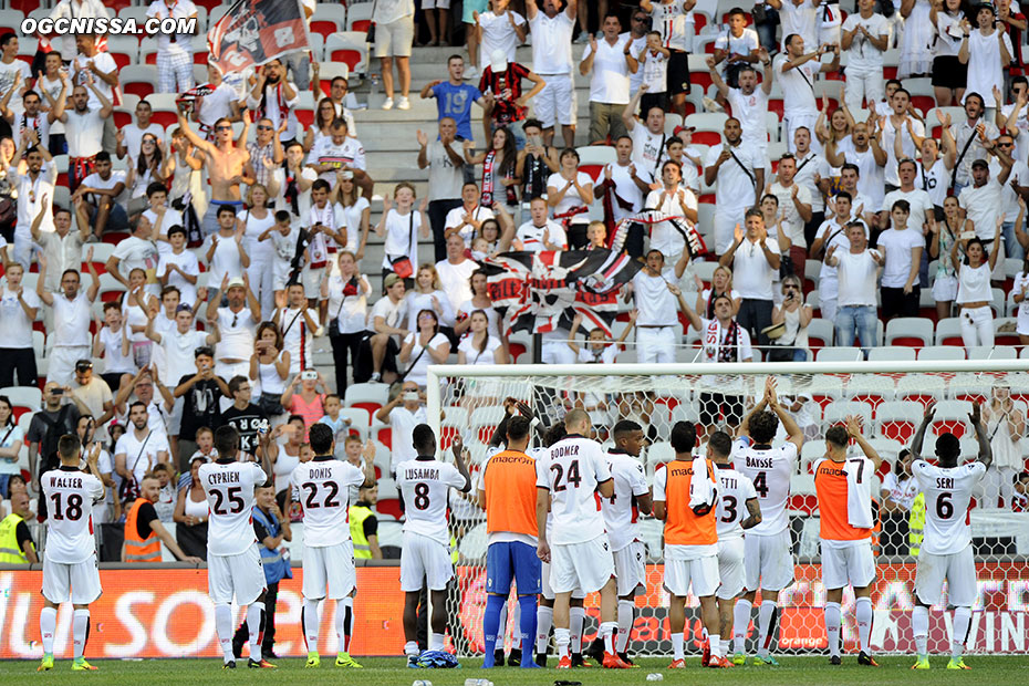 Communion entre joueurs et public