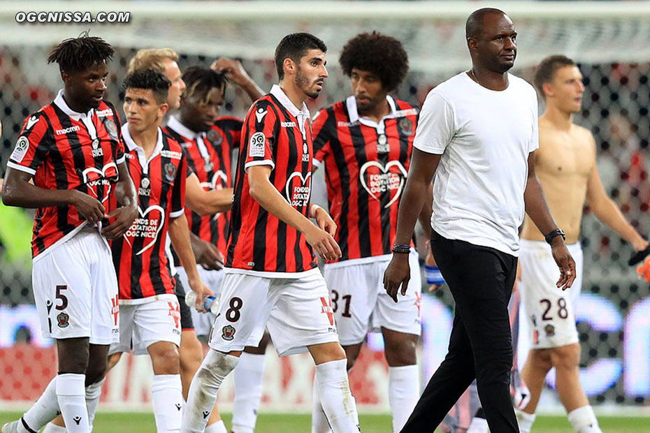 C'est terminé. Premier match et première défaite pour Patrick Vieira