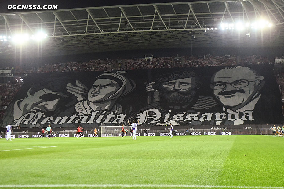 Tifo de la BSN pour cette première journée face à Toulouse