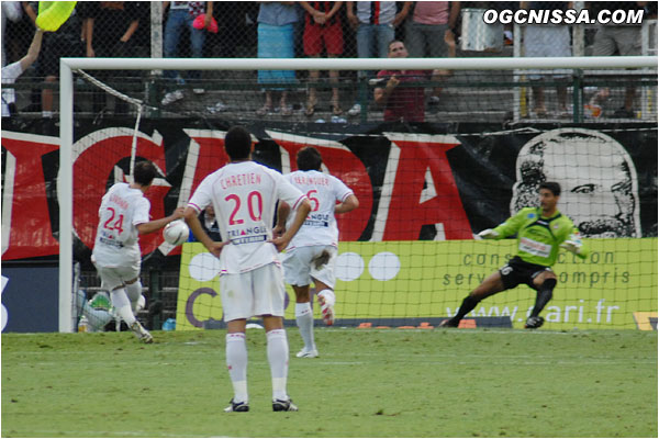 Nancy égalise sur penalty