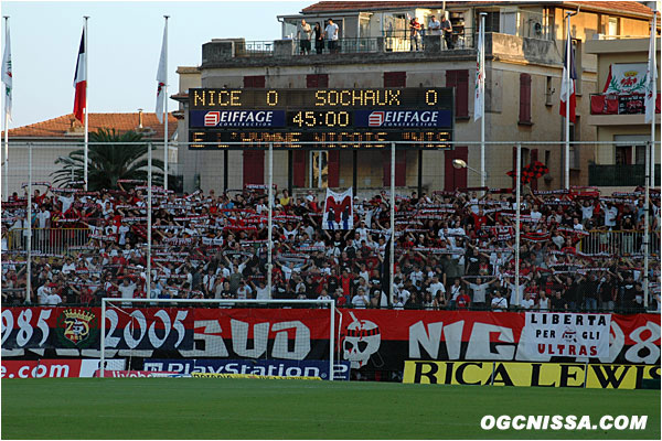 Nice - Sochaux, 3e journée de Ligue 1, la BSN chante "Nissa la Bella"