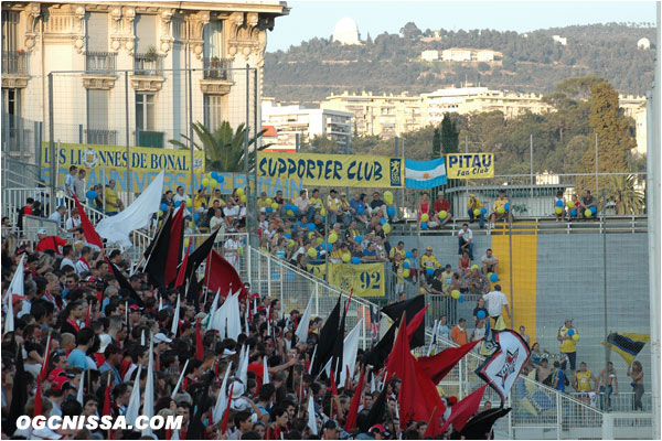 une centaine de supporters sochaliens a fait le déplacement