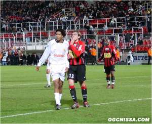 Nice - Lens : 4 - 0 (7 février 2004)