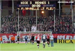 Nice - Rennes : 3 - 1 (13 mars 2004)