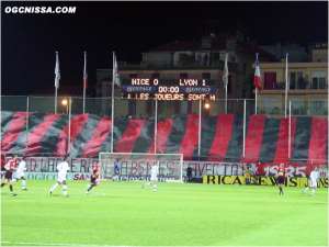 Nice - Lyon : 0 - 1 (27 mars 2004)