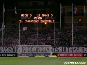 Nice - Le Mans : 0 - 1 (17 janvier 2004)