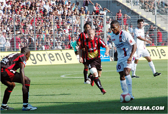 Malouda est le joueur le plus en vue de cette première mi-temps