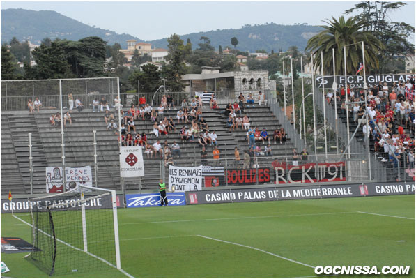 Les supporters visiteurs