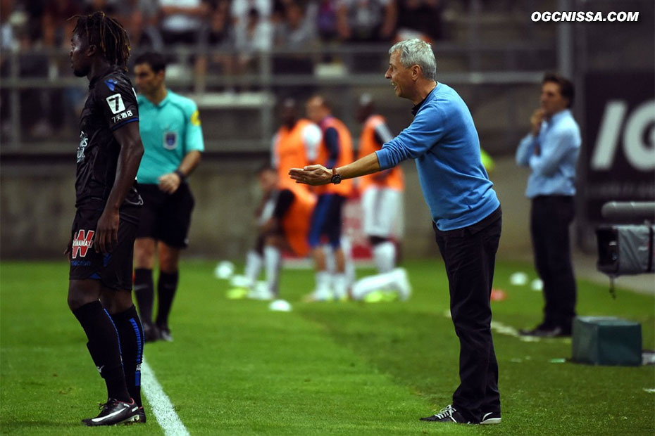 En début de seconde période, Lucien Favre lance Allan Saint Maximin