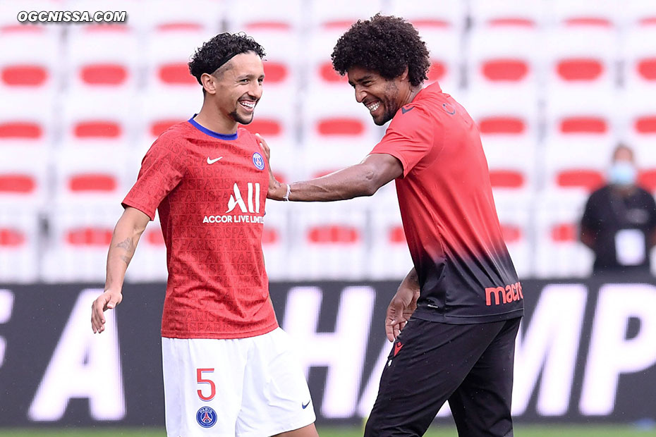 Retrouvaille entre brésiliens pour Dante Bonfim et Marquinhos