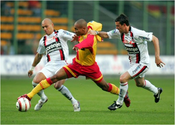 Match nul en Lens et Nice. Les Aiglons et Roberto Bisconti et François Grenet ramènent un bon point en vue du maintien.