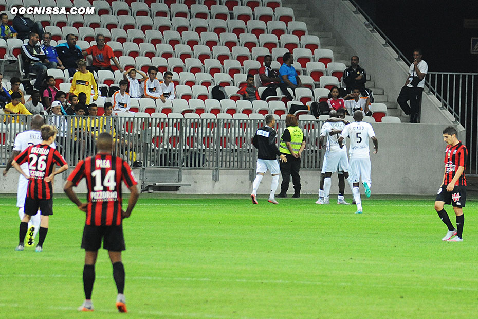 C'est finalement Guingamp qui trouve l'ouverture sur un contre