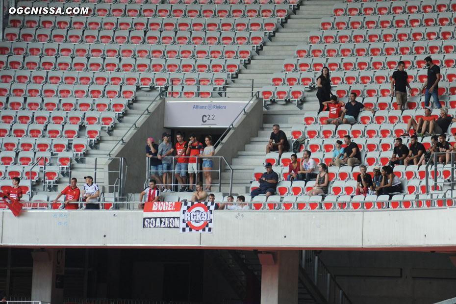 Quelques supporters rennais