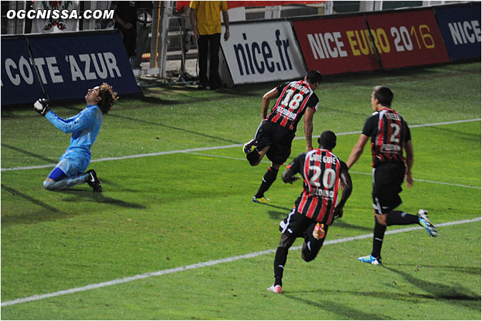 2 - 0, Nice fait le break à 5 min de la fin