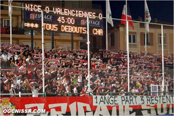 Nissa la Bella en BSN pour ce Nice - Valenciennes, de la 7e journée de L1