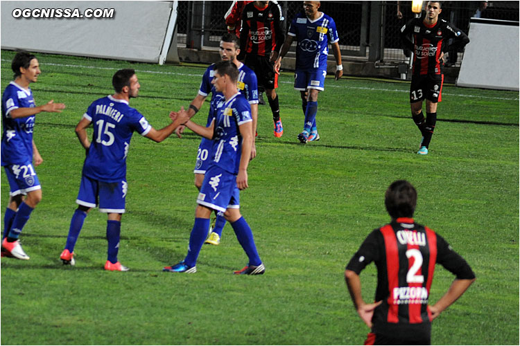 Match nul 2 buts partout entre Niçois et Bastiais