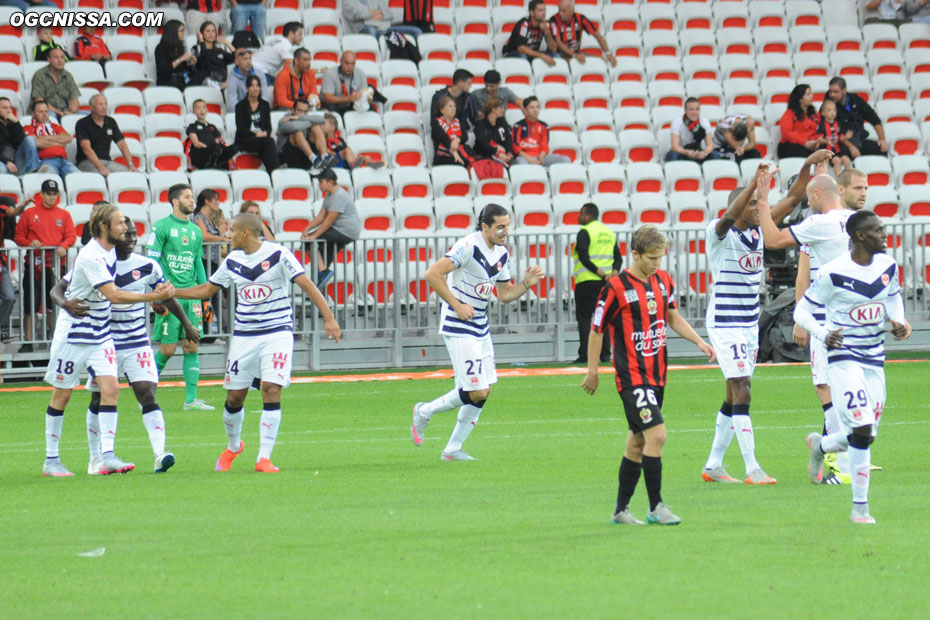 C'est Bordeaux qui ouvre le score par Plasil