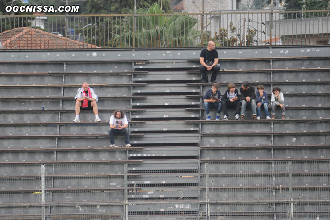Quelques supporters visiteurs