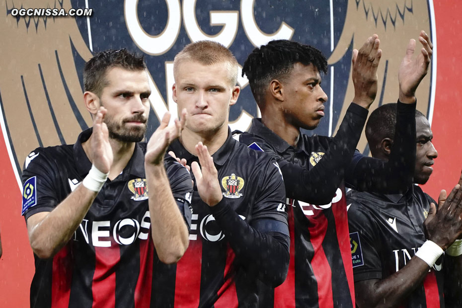 Morgan Schneiderlin, Kasper Dolberg et Robson Bambu. Le Gym est au complet pour la réception de Lille.