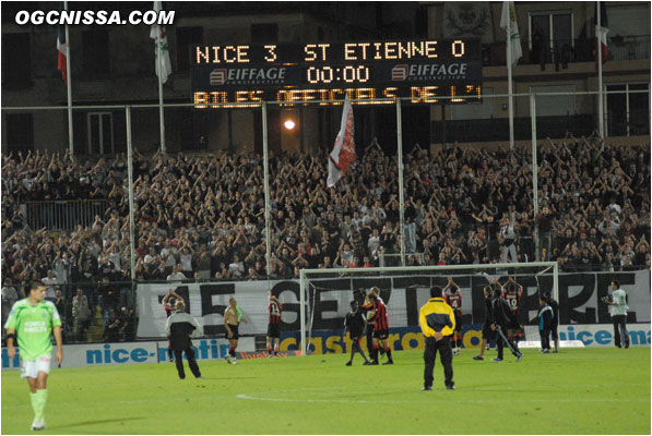 C'est terminée, victoire sans appel de Nice, 3 à 0