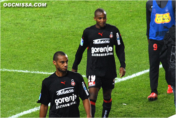 Cédric Kanté et Mahamane Traoré peuvent maintenant regarder vers la prochaine rencontre contre Sochaux, samedi prochain au Ray.