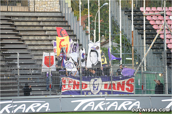 Les supporters visiteurs