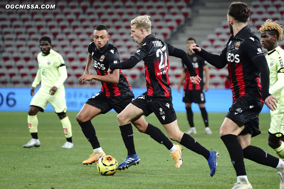 Les entrées de Dan Ndoye et Alexis Trouillet permettront à Nice de faire un dernier bon quart d'heure