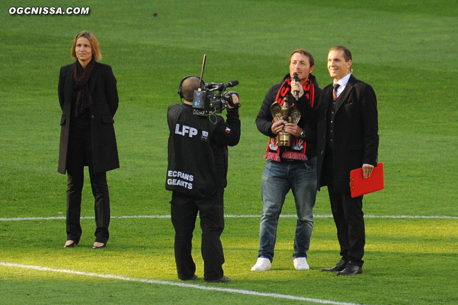 Cyril Rool mis à l'honneur avant le match