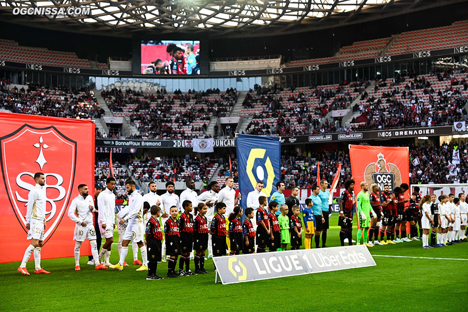 Nice reçoit Brest pour la 14e journée de L1