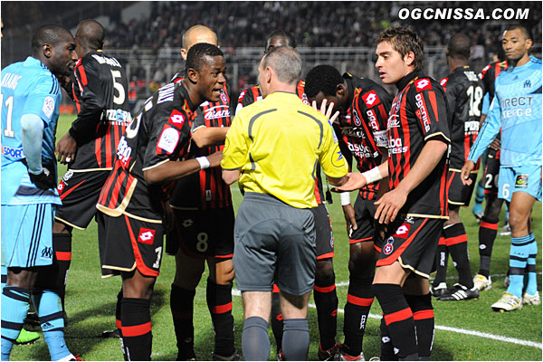 Les discussions avec l'arbitre ne changeront rien