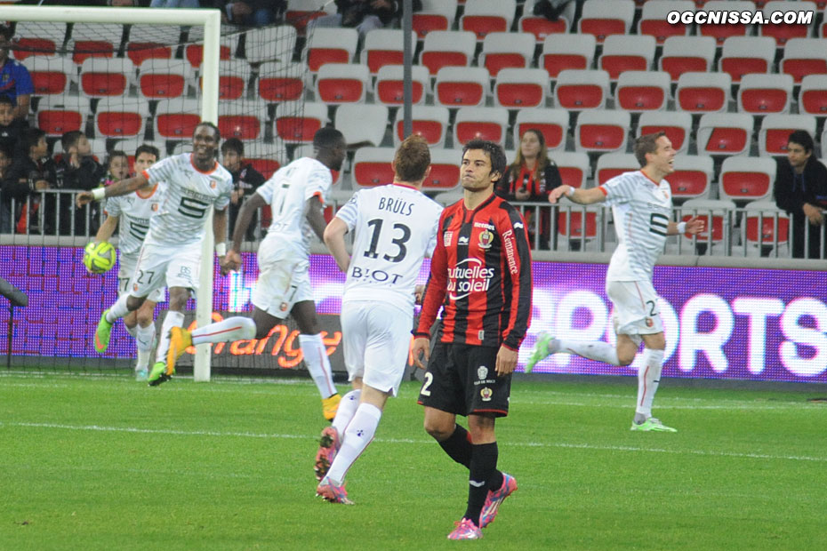 Rennes fait le break en début de seconde période