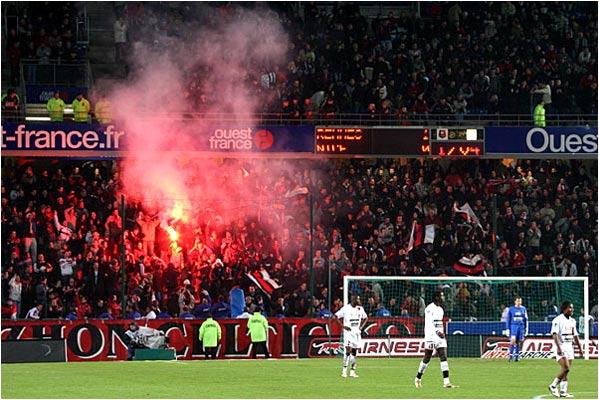 Le kop rennais exulte