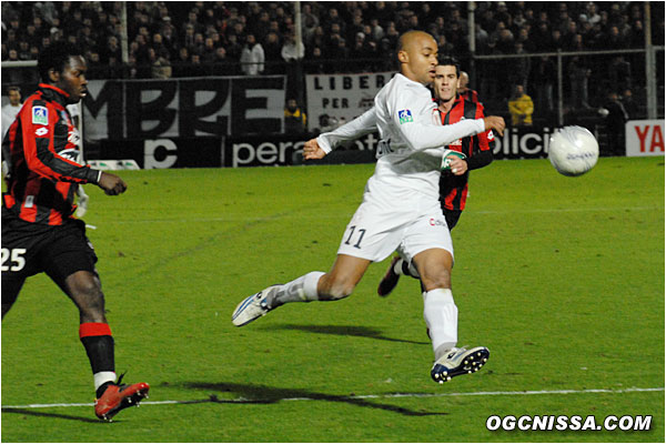 L'ancien niçois David Bellion a été peu en vue sur ce match