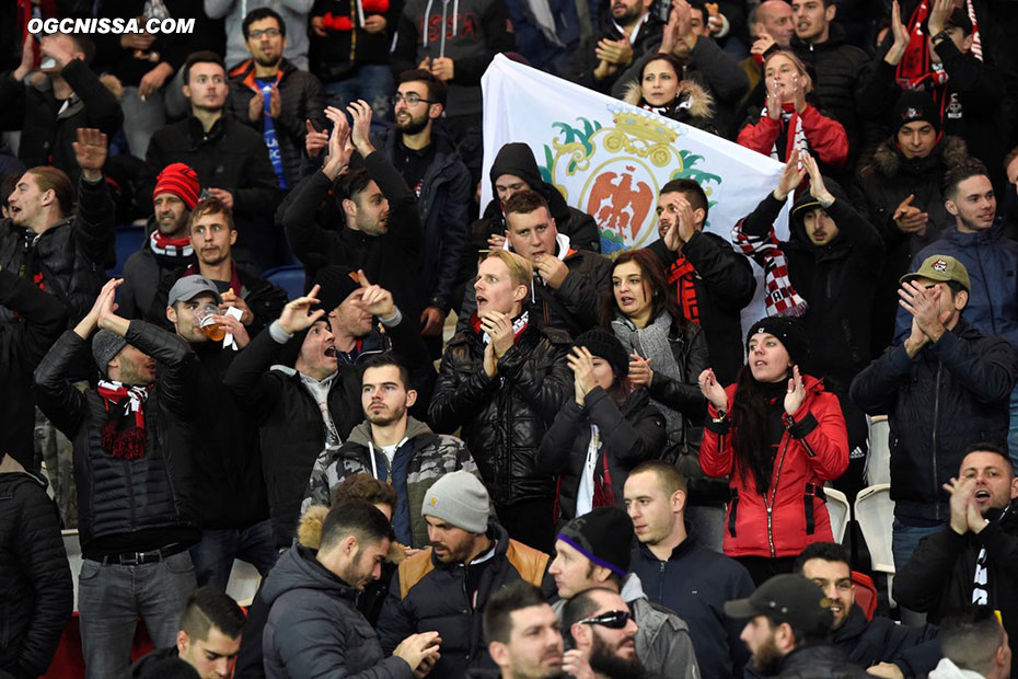 Les supporters niçois ont fait le déplacement