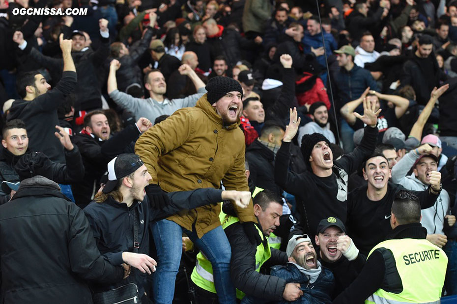 La joie des supporters niçois