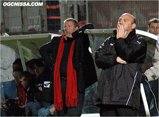 Les deux entraîneurs Roland Courbis et Frédéric Antonetti