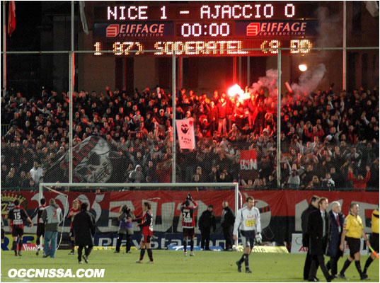 C'est terminé, Nice s'impose 1 à 0. Fumi en BSN.