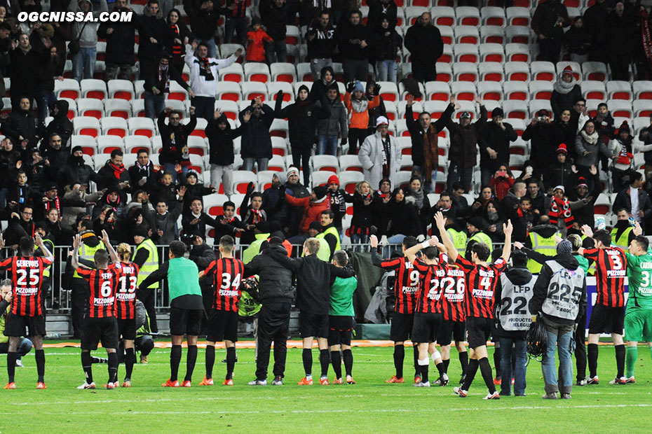 C'est terminé, Nice s'impose sur le fil 2 buts à 1.