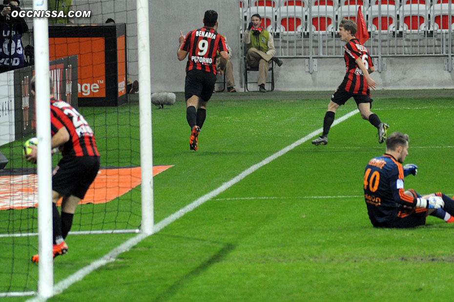 Le 10e but d'Hatem Ben Arfa, avec le passeur Vincent Koziello