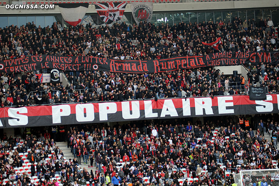 La BSN n'oublie pas ses fréres de la tribune nord, qui ont jeté l'éponge par manque de moyen humain