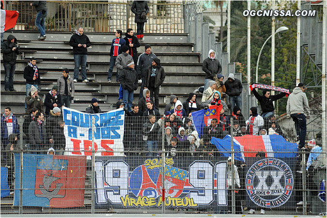 Les supporters visiteurs