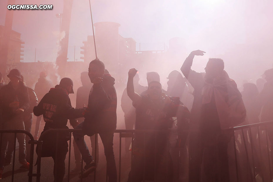 Les supporters du Gym ont envahi comme d'habitude la principauté à l'occasion du derby