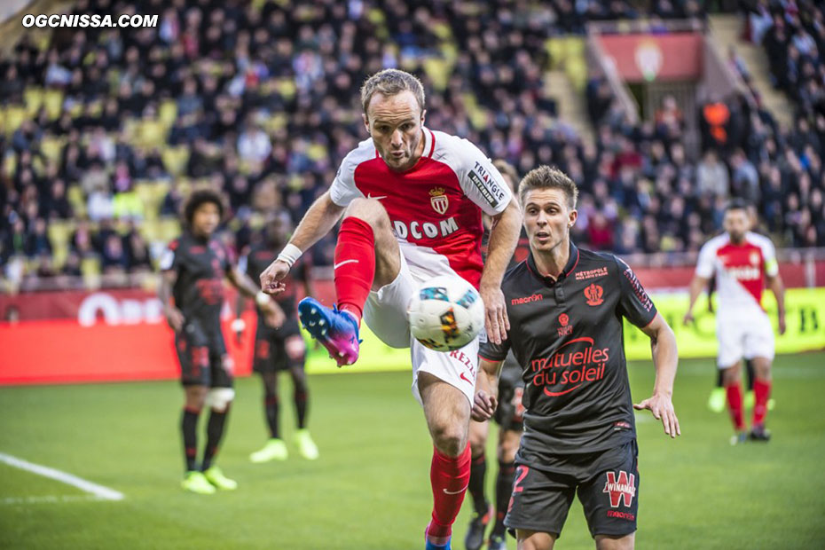 Valère Germain sous le maillot monégasque, avec Arnaud Souquet