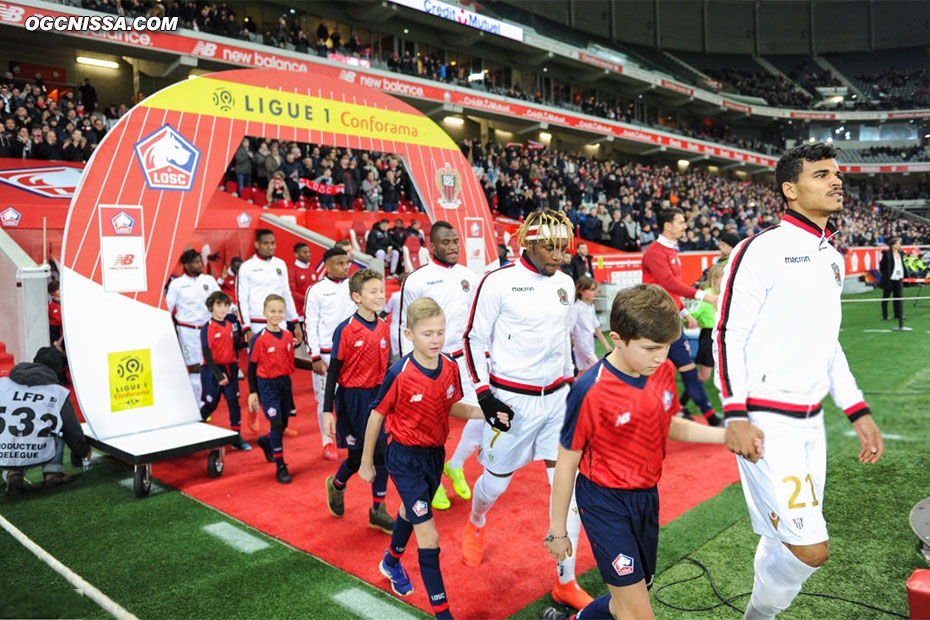 Déplacement à Lille pour cette 23e journée de L1, avec Allan Saint Maximin et Danilo Barbosa titulaires