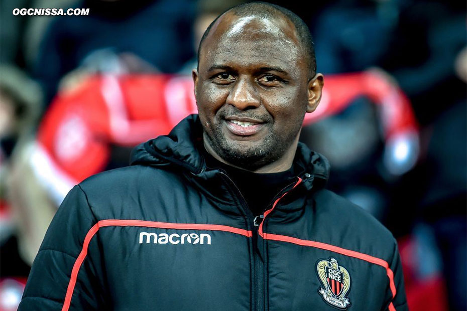 Patrick Vieira tout sourire avant le coup d'envoi