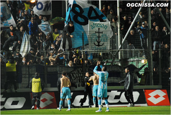 Les marseillais vont fêter leur victoire avec leurs supporters