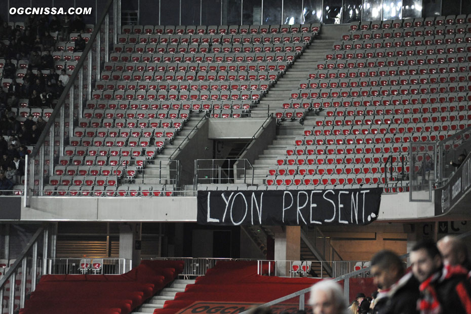 Les supporters lyonnais ont été interdis de déplacement