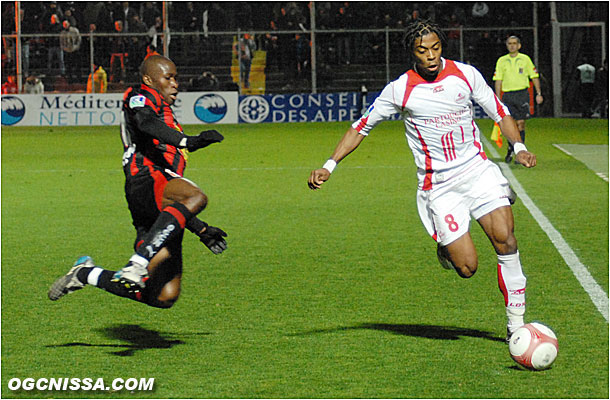 Rod Fanni et les niçois défendent bien