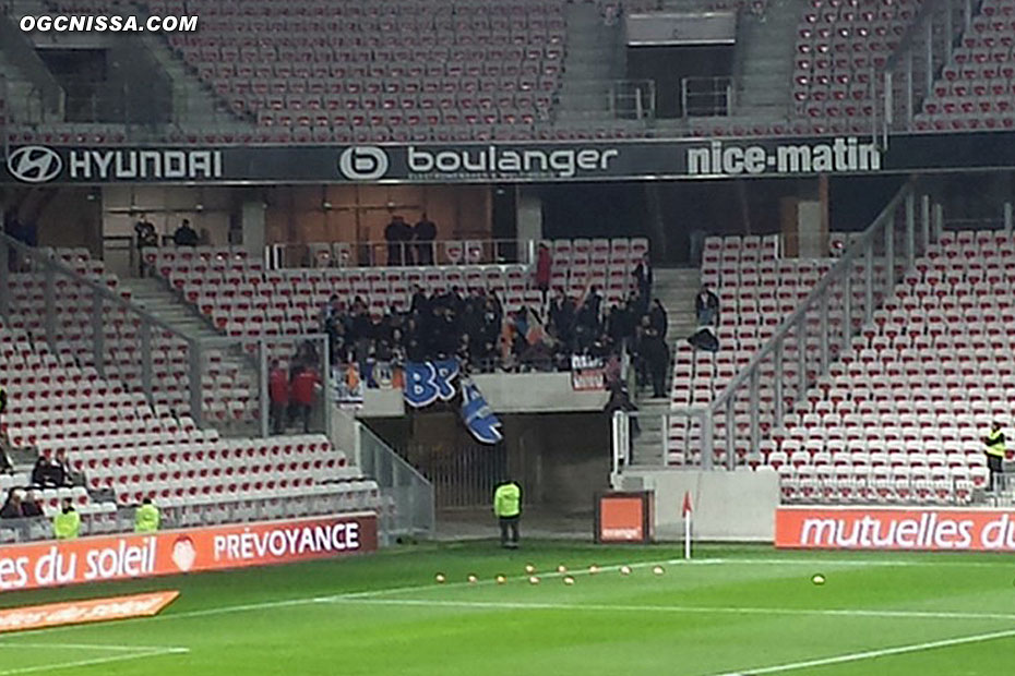 Les supporters visiteurs